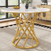 Tavolo da pranzo 80x80x76 cm in MDF e metallo