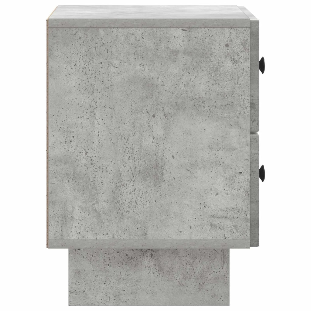 Armadio da Notte Grigio Cemento 43 x 34,5 x 47,5 cm 893841