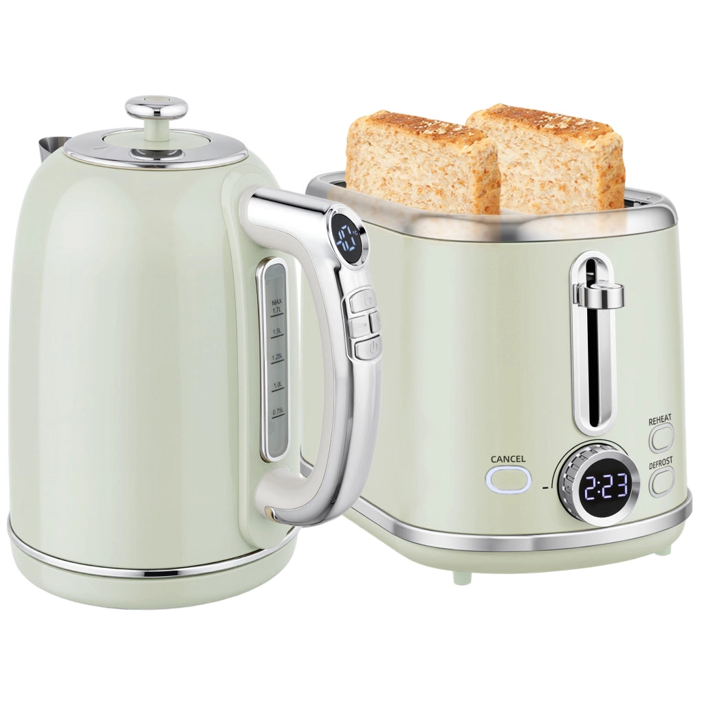 Set bollitore e tostapane ¨C Xylo ¨C acciaio inox 1,7L 2200W grigio