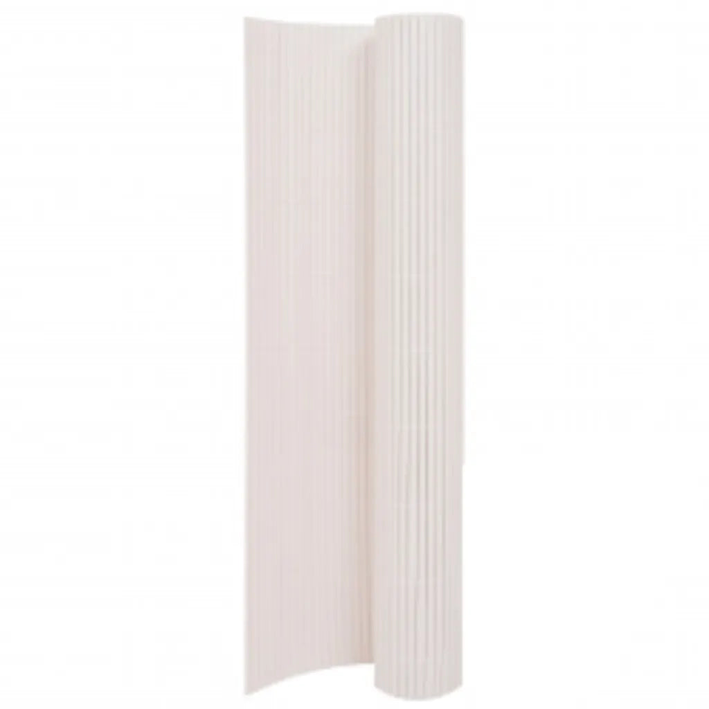 Recinzione da Giardino a Doppio Lato 90x400 cm Bianca 317146