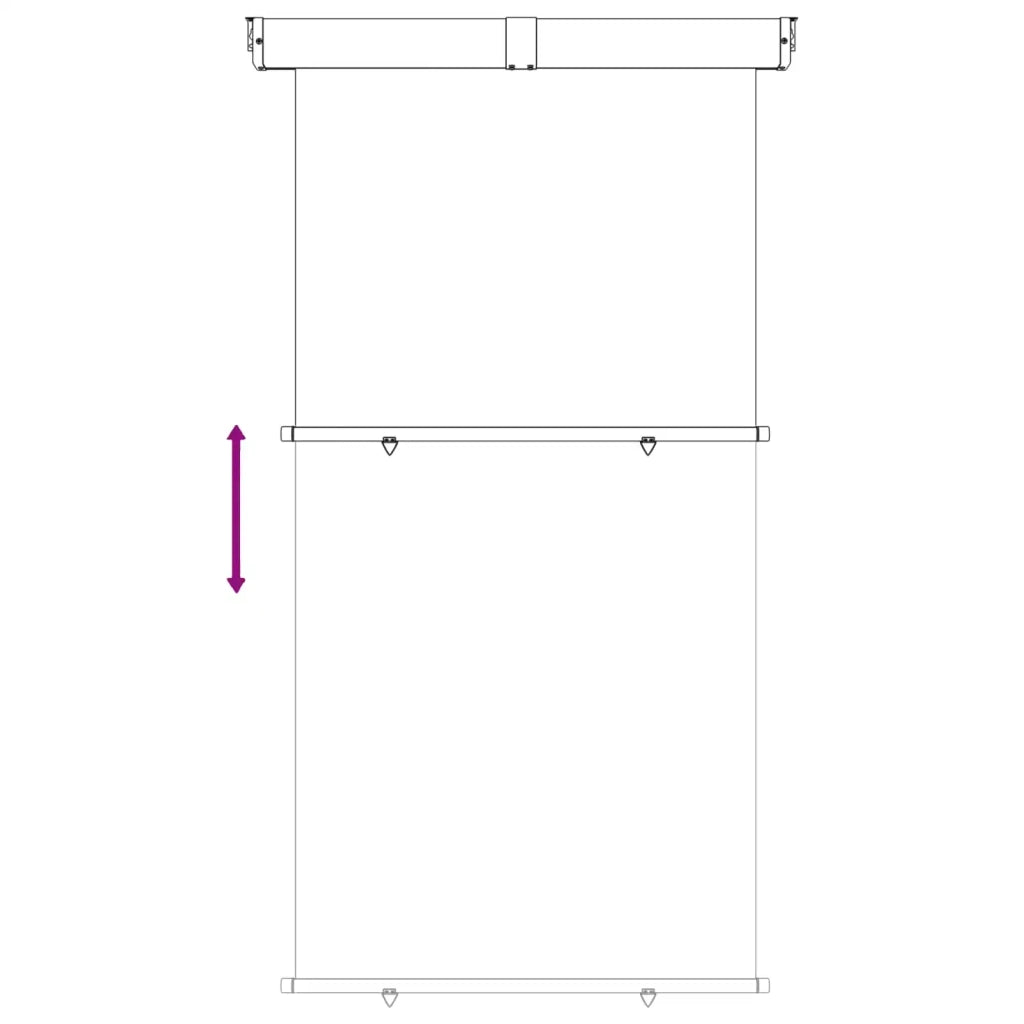 Tenda laterale per balcone 100% poliestere ferro acciaio 42035283