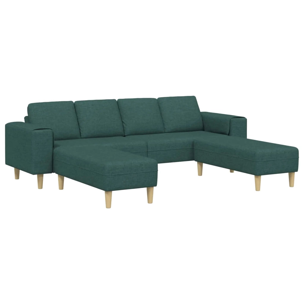 Divano per Soggiorno 3 pcs Verde Scuro Poliestere 3335116