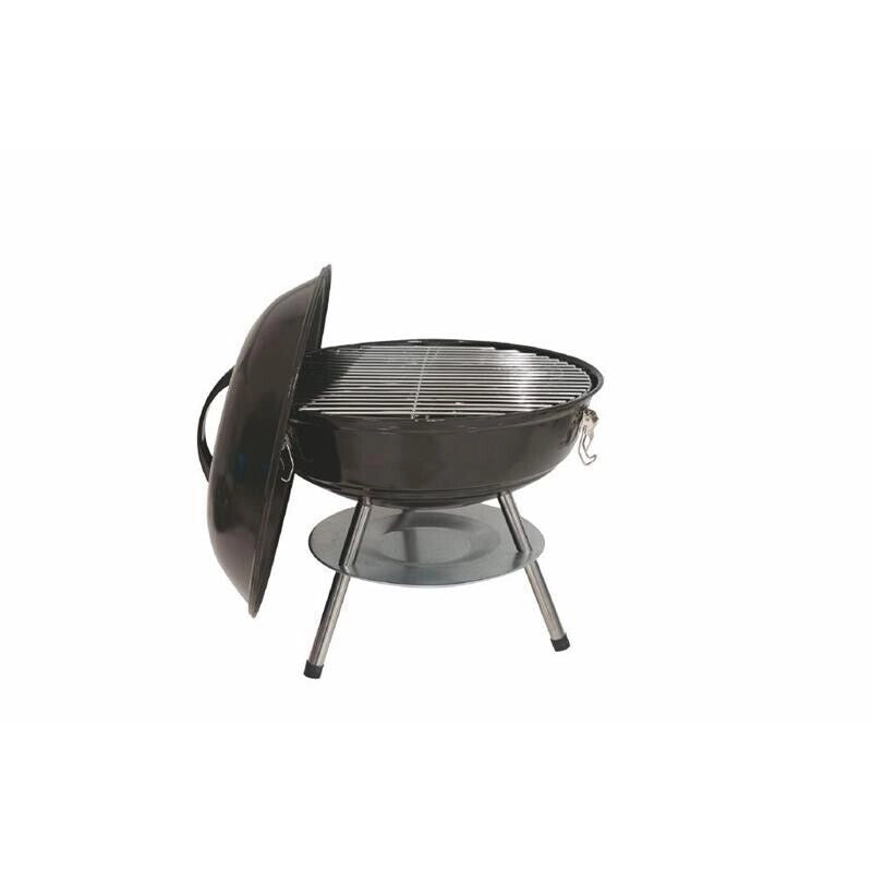 MINI BARBECUE TONDO CON COPERCHIO 35 X H 35 CM NERO