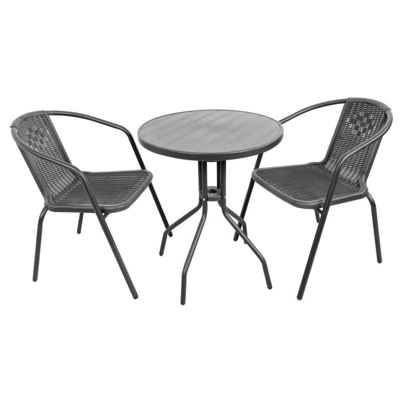 Tavolo Rio Grigio Scuro Cm 60x70