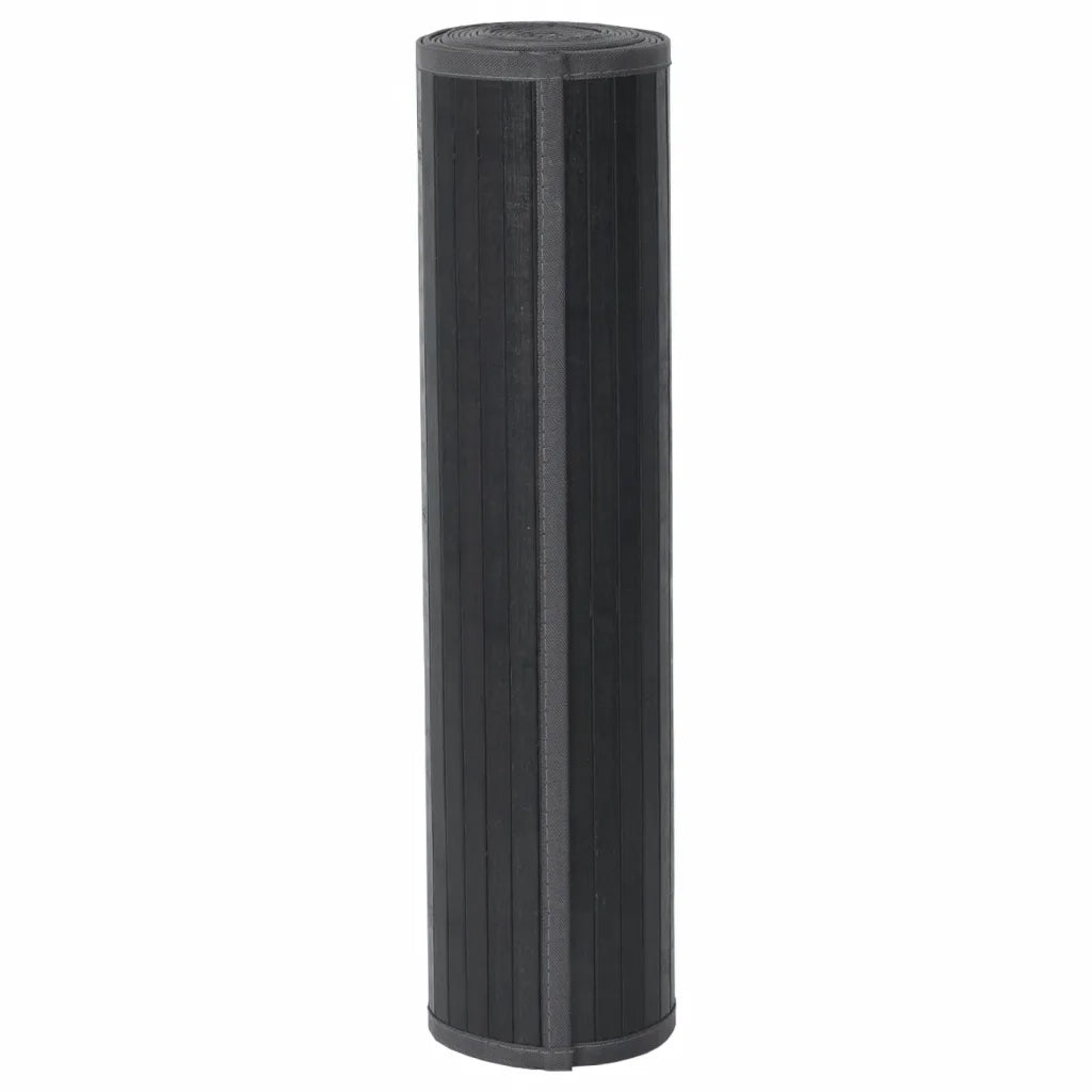Tappeto Rettangolare Grigio 60x1000 cm in Bambù 376862