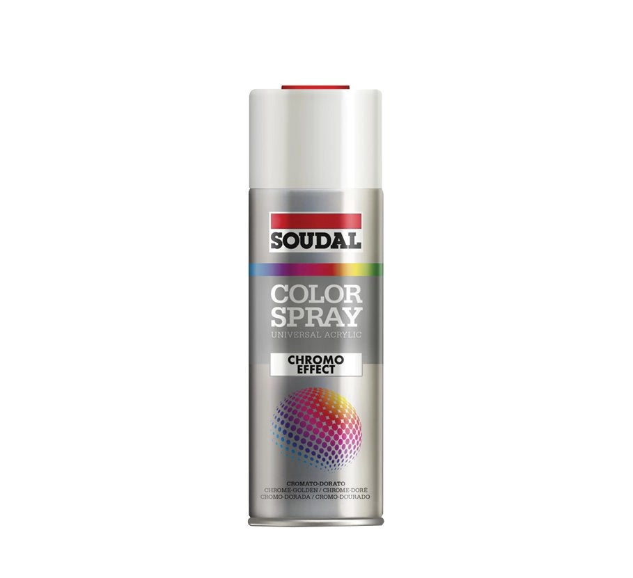 BOMBOLETTA SPRAY METALLI PREZIOSI SOUDAL 400 ml - Effetto Argento - 6 pezzi- SOUDAL