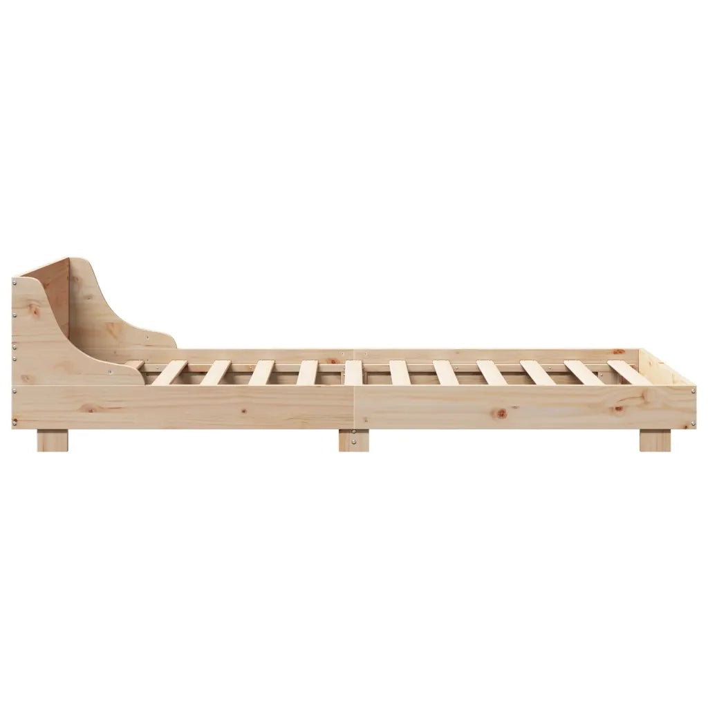 Letto singolo | Letto per adulti | Letto senza Materasso 90x190 cm in Legno Massello di Pino