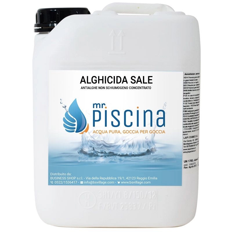 Antialghe piscina ALGHICIDA SALE - Concentrato non schiumogeno Quantità confezione: 1 pezzo