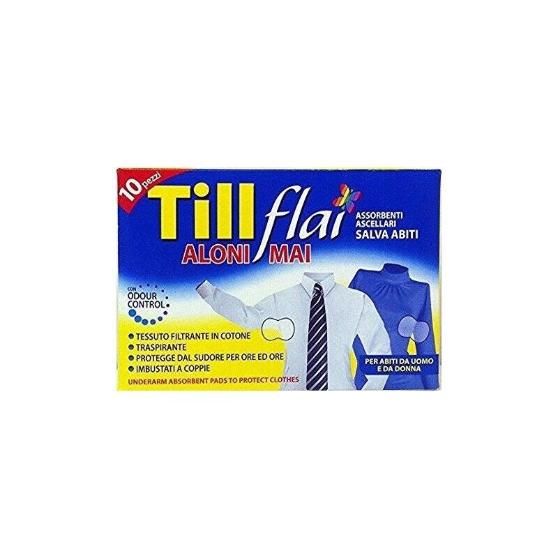 TILL FLAI ASSORBENTI PER ASCELLE 10 PZ