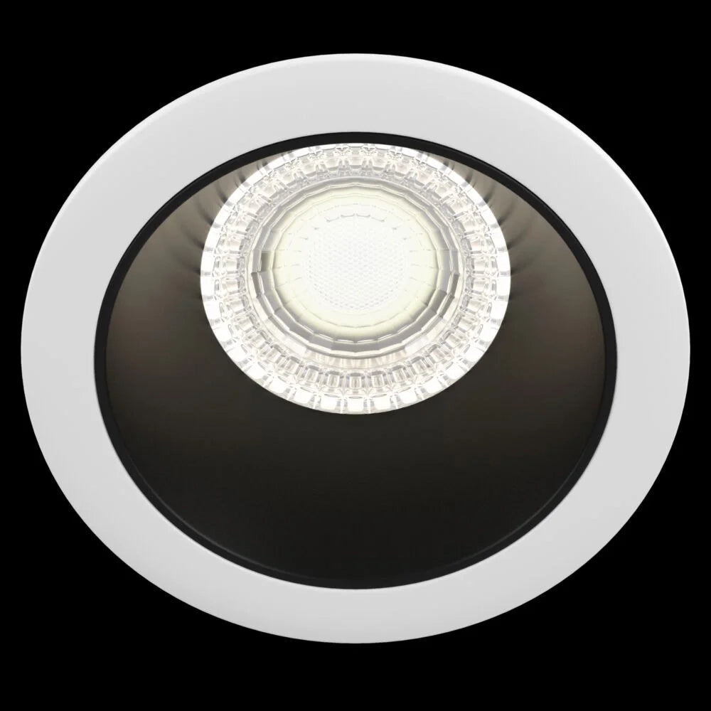 Faretto Da Incasso Moderno Share Alluminio Bianco 1 Luce Diffusore Nero