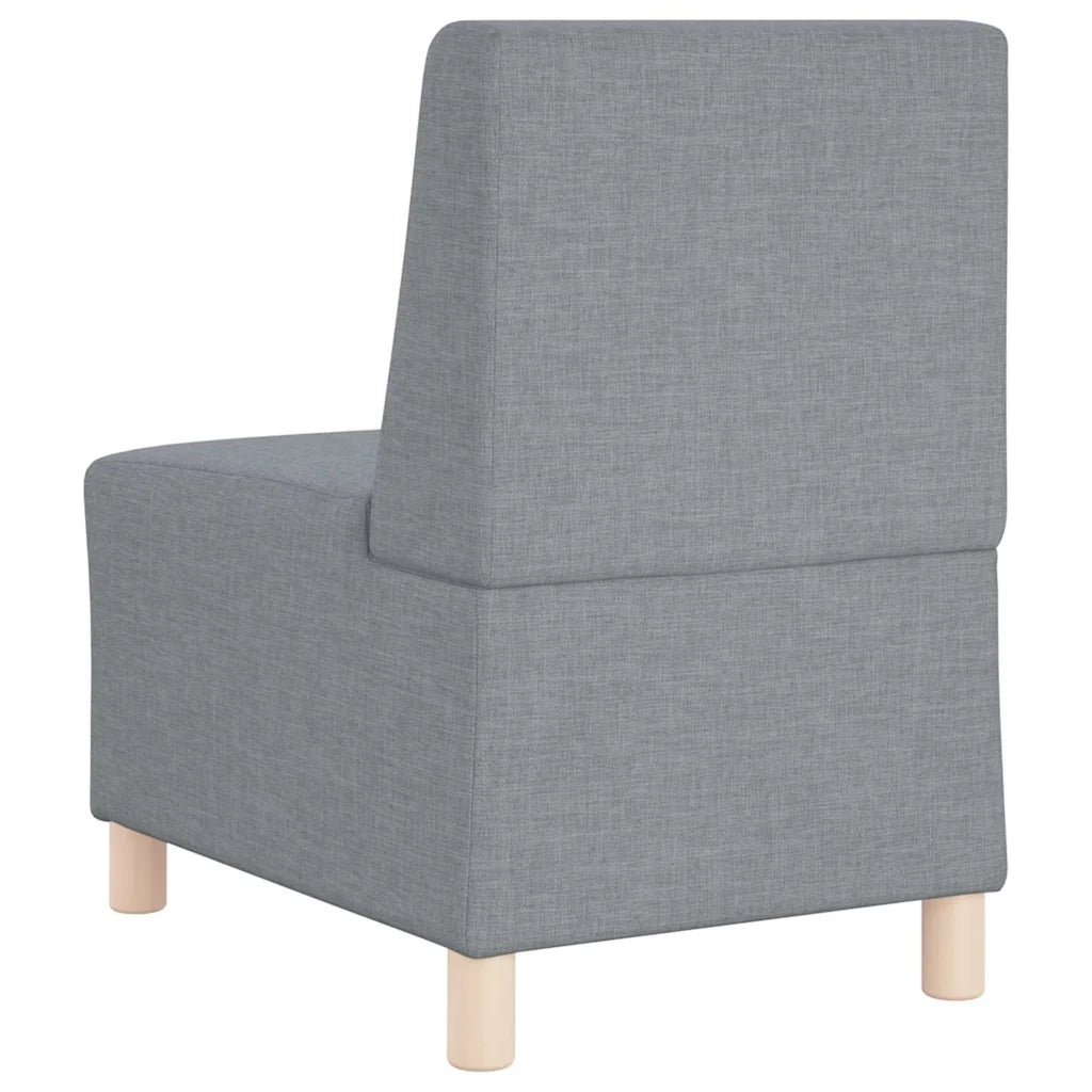 Unità di Divano Modulare Senza Braccioli 2 pcs Grigio chiaro