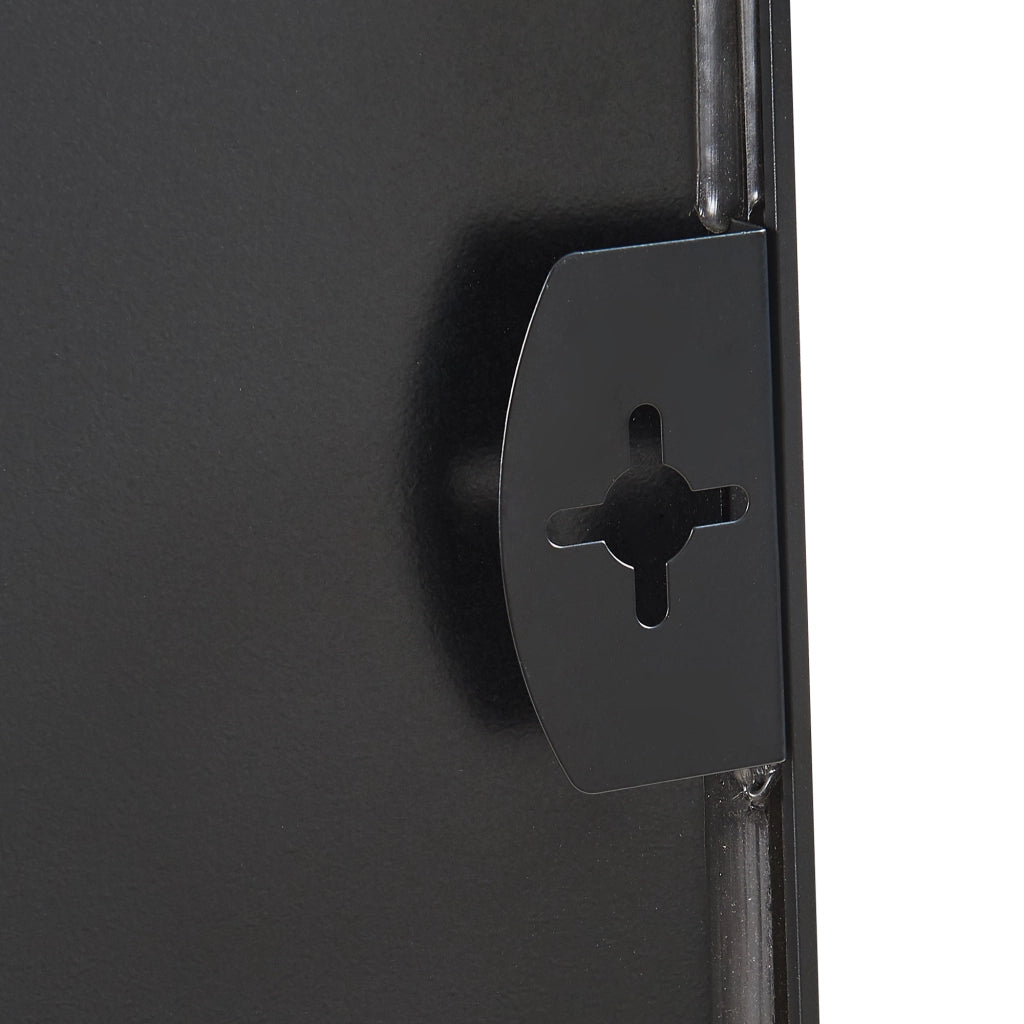 Specchio Rettangolare da Parete Tarvindak Montaggio Verticale e Orizzontale 120x40 cm Nero [en.casa]