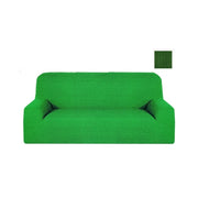Trade Shop - Copri Divano 2 Posti Verde Estendibile Da 110 A 150 Cm Tessuto Elasticizzato -