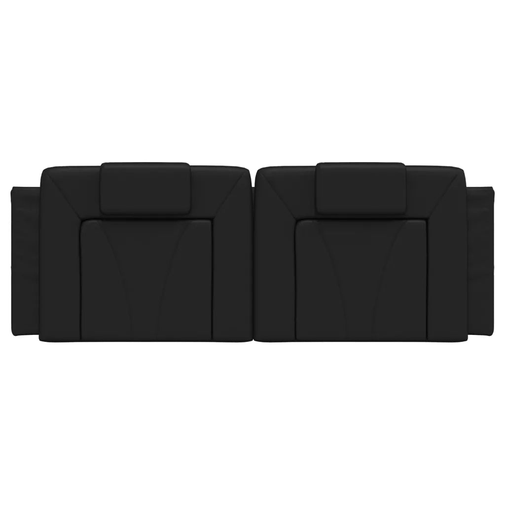 Cuscino Testiera Viana Nero 152 cm in Similpelle 374821