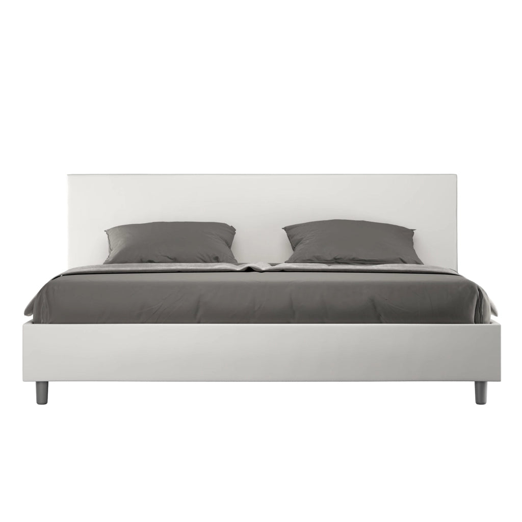 Letto Matrimoniale 160x200 cm con Rete Adele Bianco