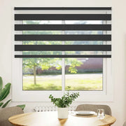Tenda a Rullo Zebra Nero Larghezza Tessuto 140,9 cm Poliestere 4014218