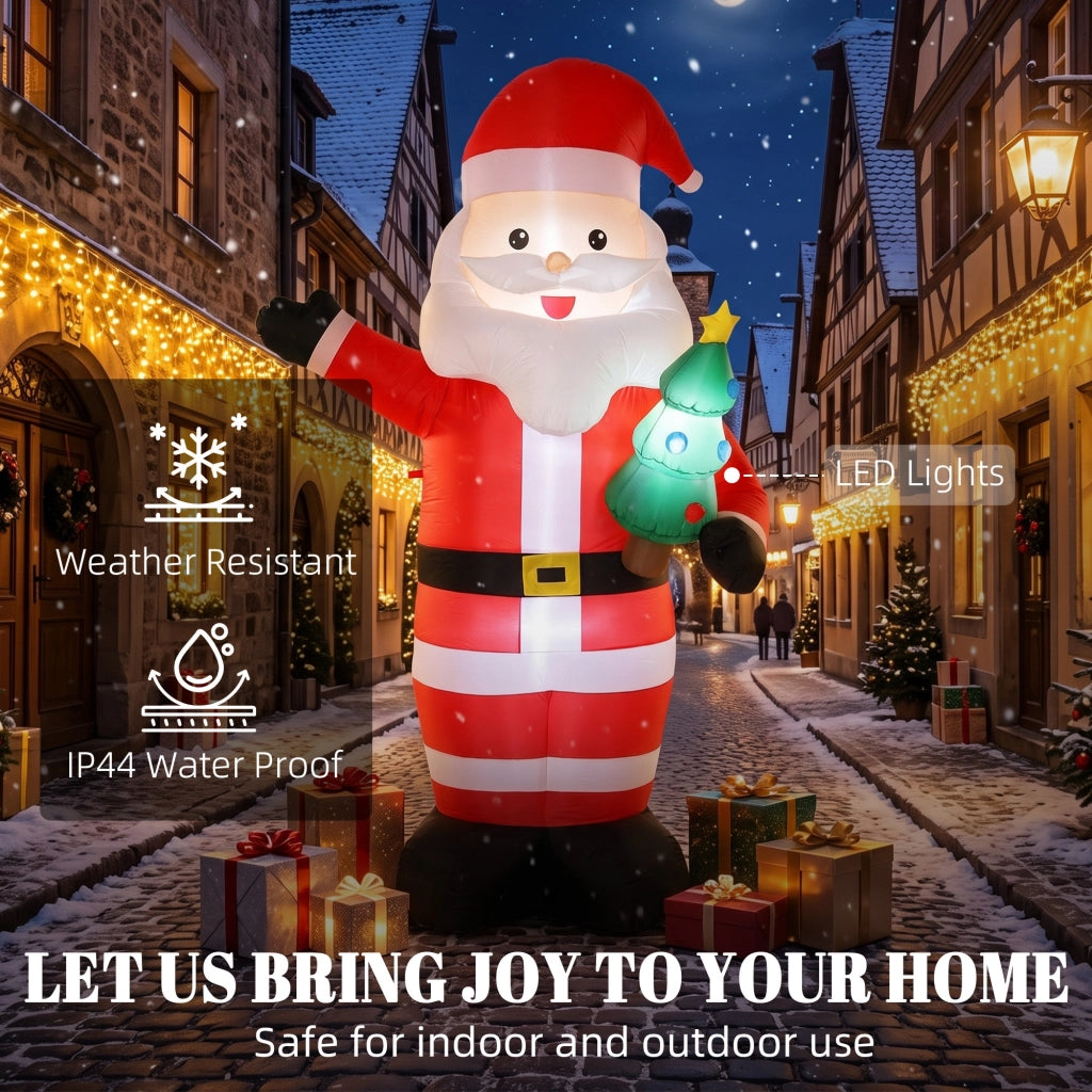 Babbo Natale gonfiabile da 243 cm con luci a LED