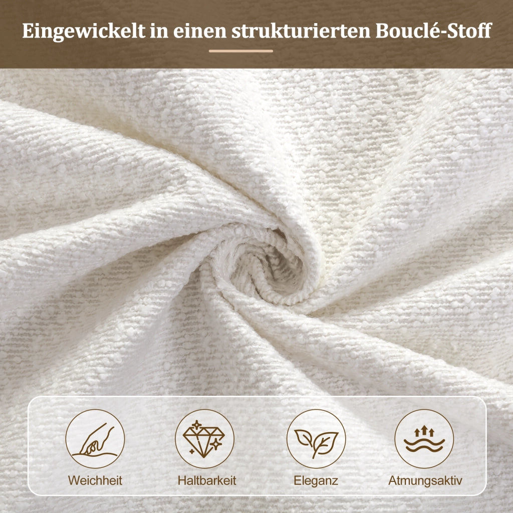 Letto matrimoniale contenitore 160 × 200 cm 2 posti con apertura idraulica e testiera imbottita, senza materasso, beige