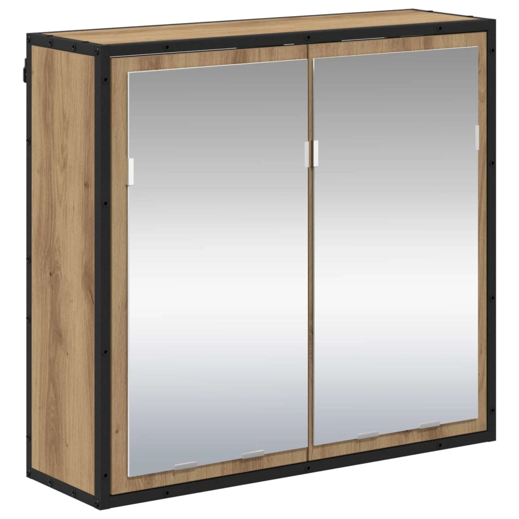 Set di mobili per il bagno con porta 3 pcs Rovere artigianale 3402525