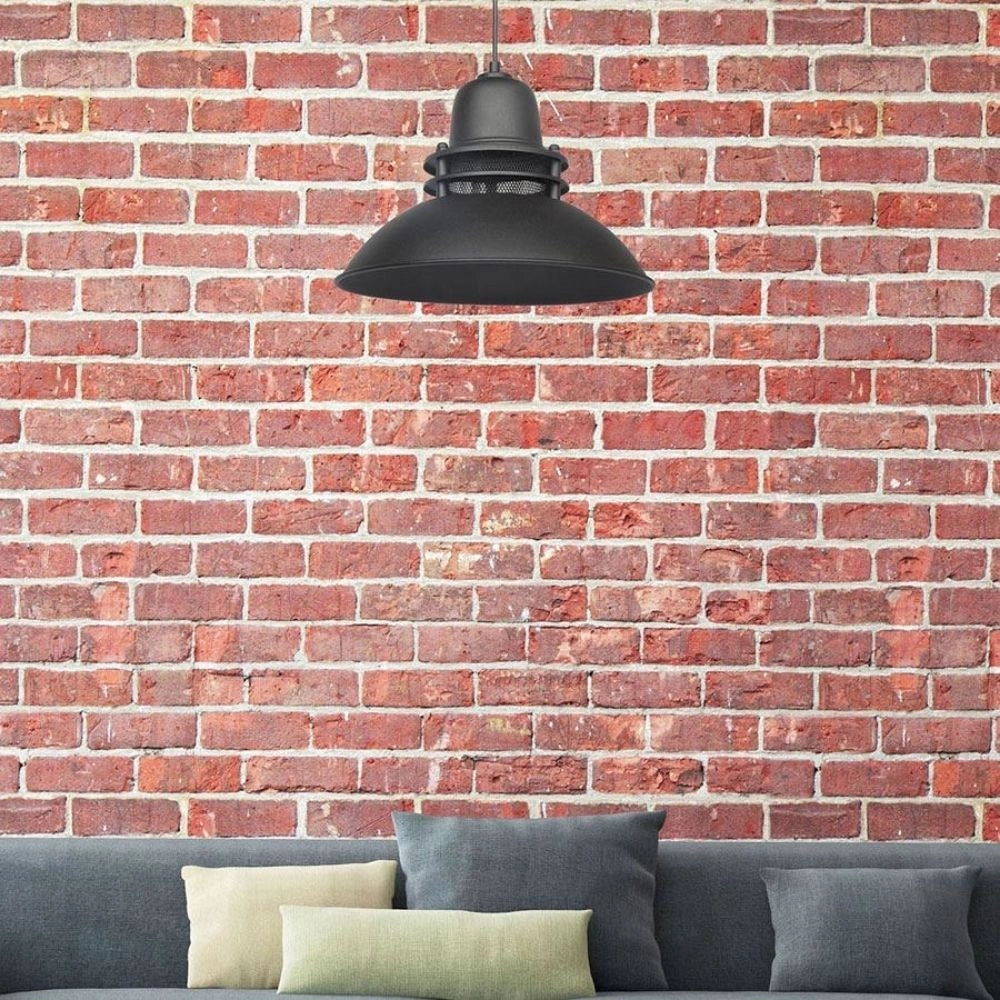Lampada a sospensione Tibet  nera stile industriale