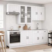 Unità Cucina LUCCA 8 pz Bianco Legno ingegnerizzato 3438143