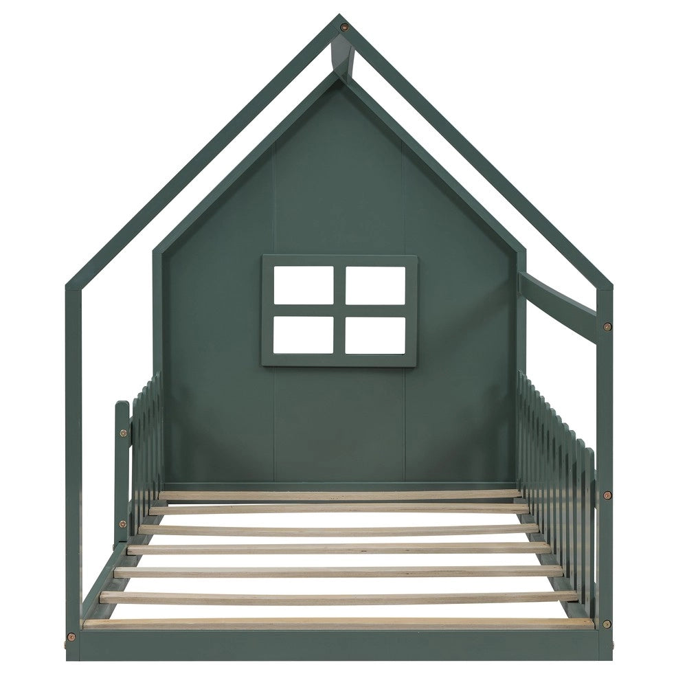Letto singolo ¨C Minimal ¨C 90x200 cm verde legno