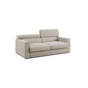 Dylan Divano con pouf estraibile 158 cm panna
