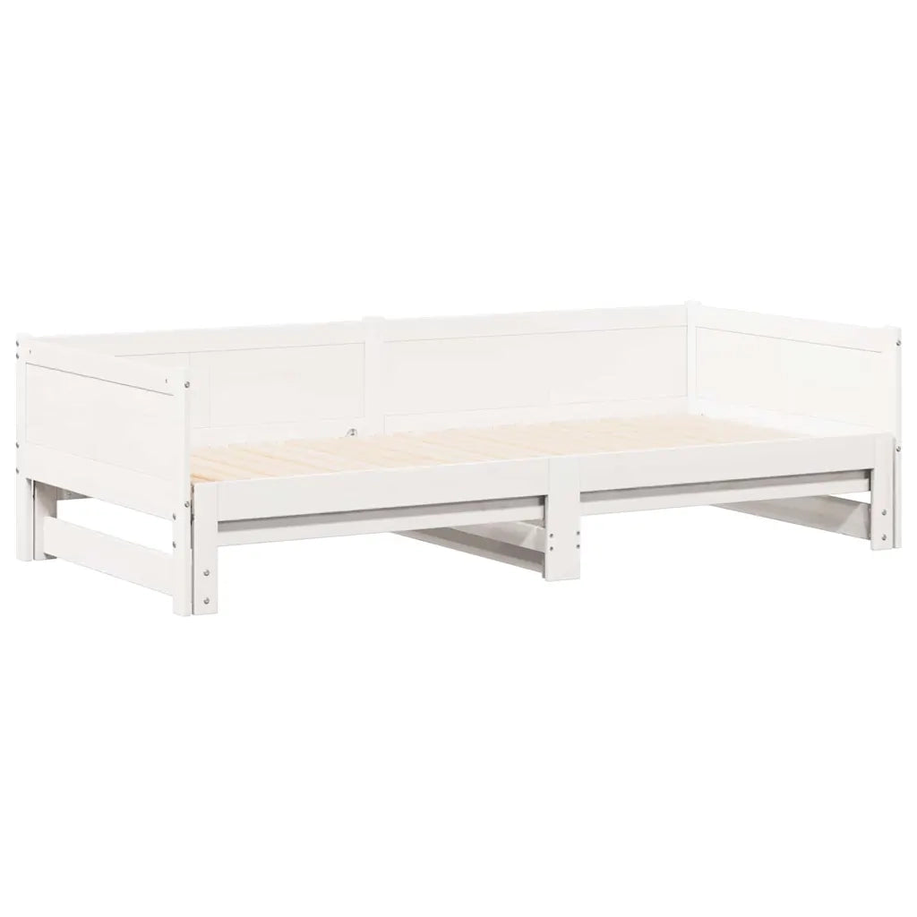 Letto Giorno Estraibile Bianco 203,5 x 184 x 56,5 cm 834679