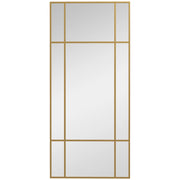 Specchio da Parete Finestra ¨C Minimal ¨C Oro 110x50cm