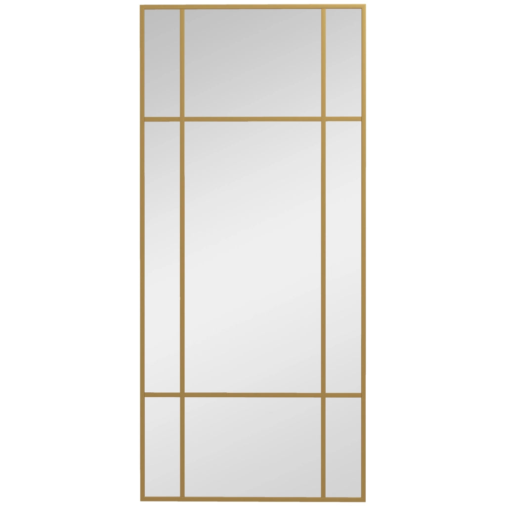 Specchio da Parete Finestra ¨C Minimal ¨C Oro 110x50cm