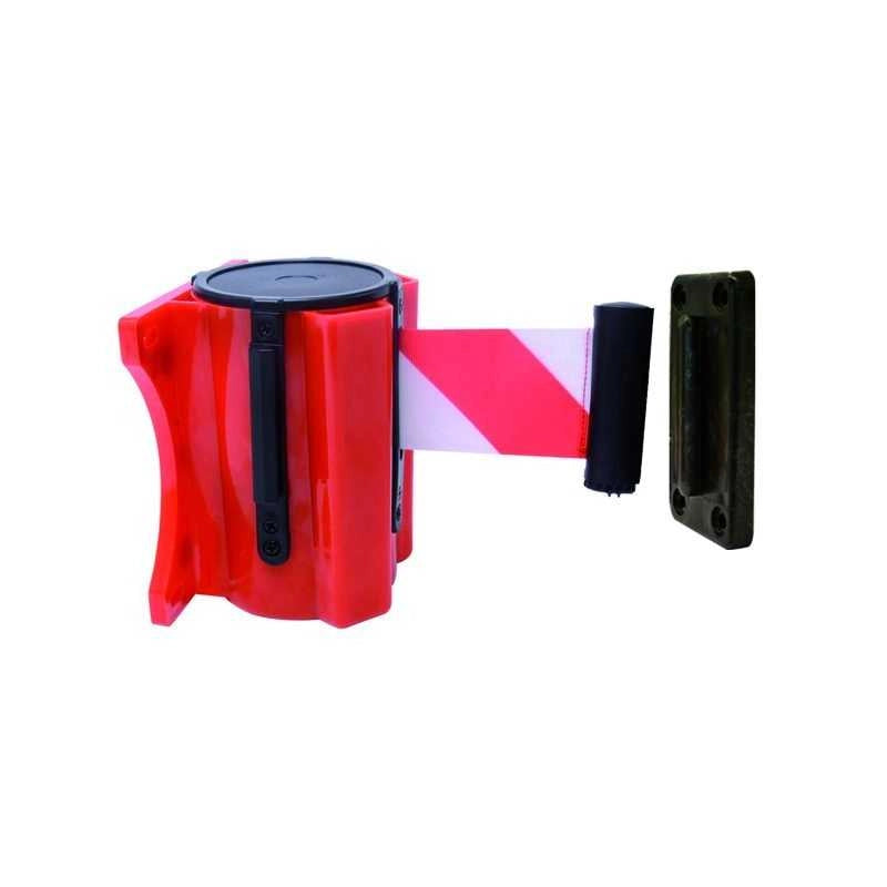 Barriera a Nastro Vigor a Parete Corpo ABS Bianco/Rosso 3 m