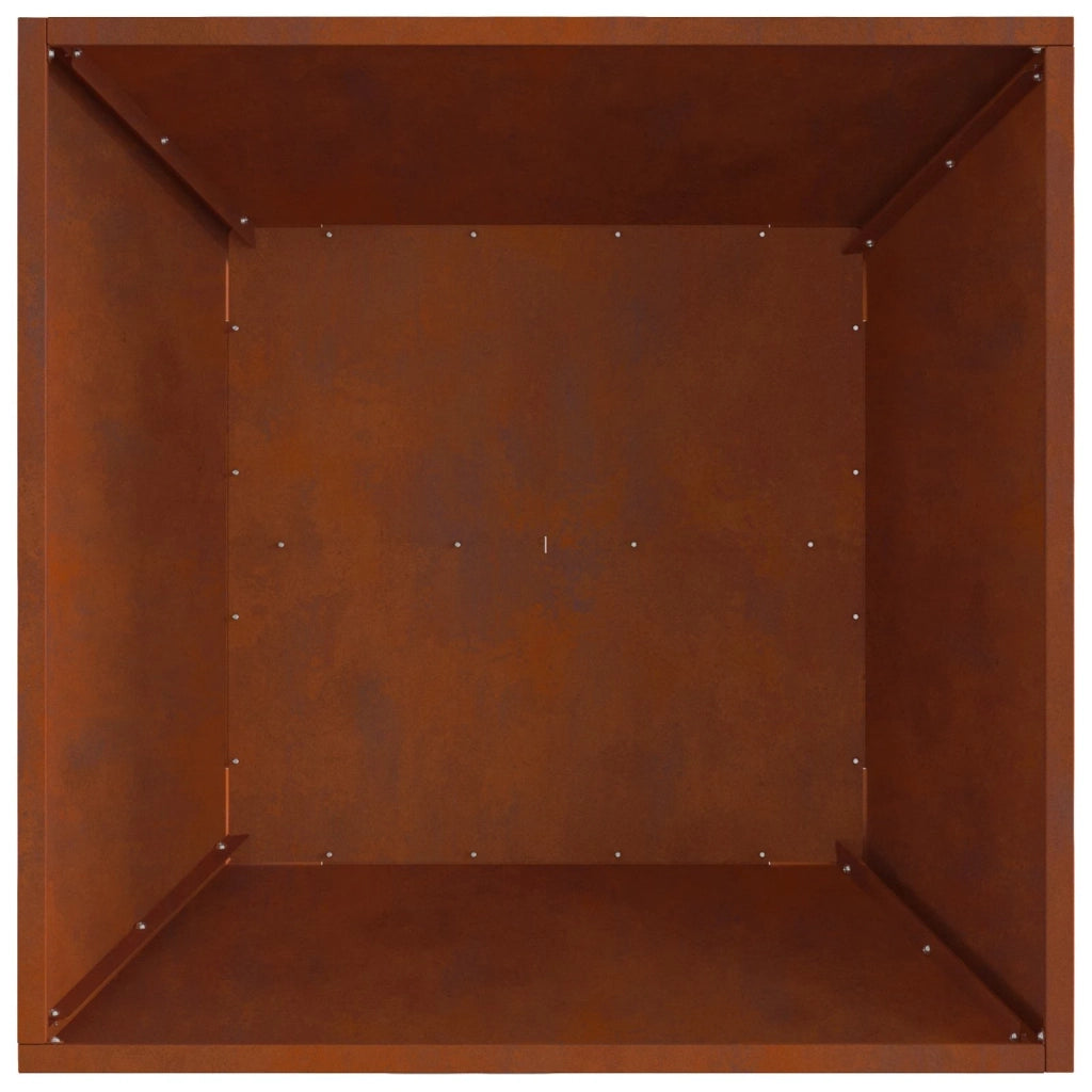 Braciere Ruggine 80 x 80 x 40 cm 858969