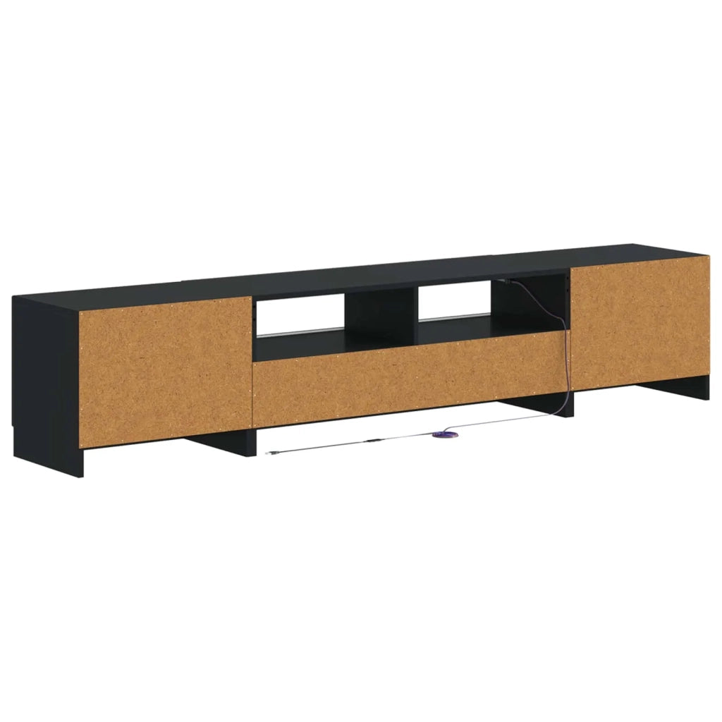 Mobile TV LED UTRECHT 3 pz Nero Legno ingegnerizzato 3416999