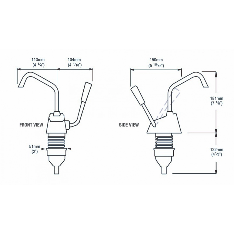 POMPA A MANO FLIPPER FRESH STD MK4