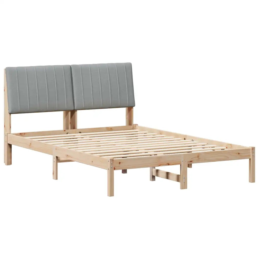 Struttura del letto Marrone 135 x 190 cm Pino massello