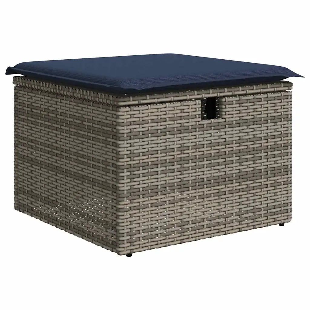 Set Divano da Giardino con cuscino 6 pcs Grigio polyrattan 3359535