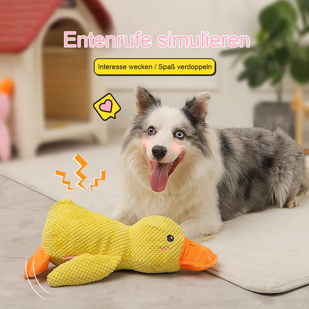 Giocattolo per cani a forma di anatra con squeaker