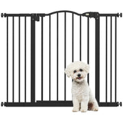 Cancelletto per Cani Estensibile ¨C Minimal ¨C Nero Metallo Plastica 74-100x78 cm