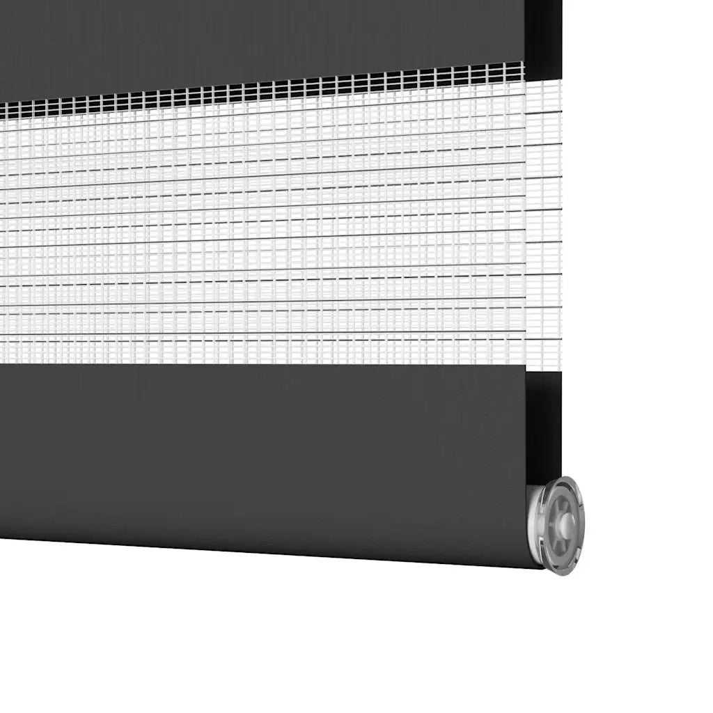Tenda a Rullo Zebra Nero Larghezza Tessuto 140,9 cm Poliestere 4014218