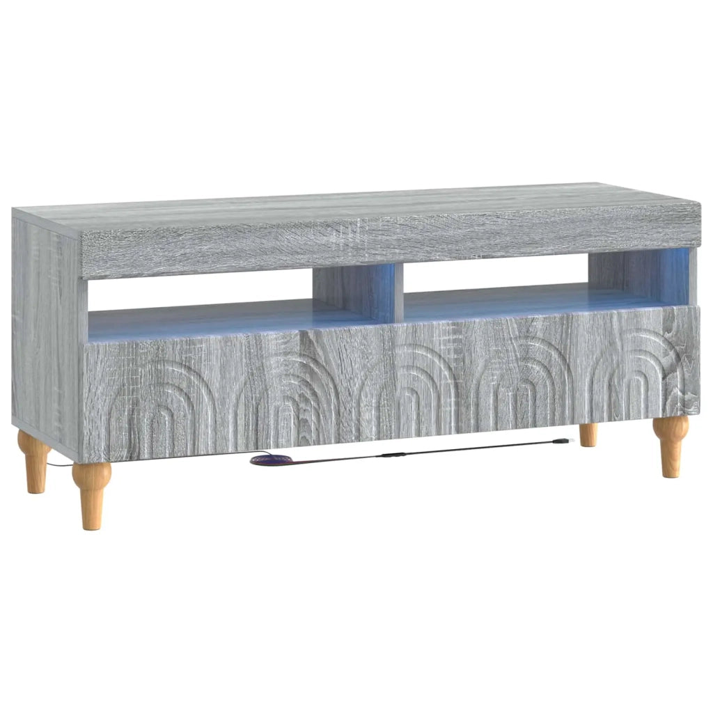 Mobile TV LED ALKMAAR 100 x 35 x 43 cm Sonoma grigio 896331