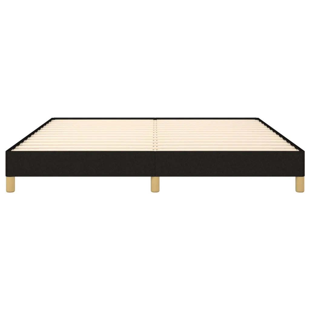 Letto matrimoniale | Letto per adulti | Giroletto senza Materasso Nero 180x200 cm in Tessuto