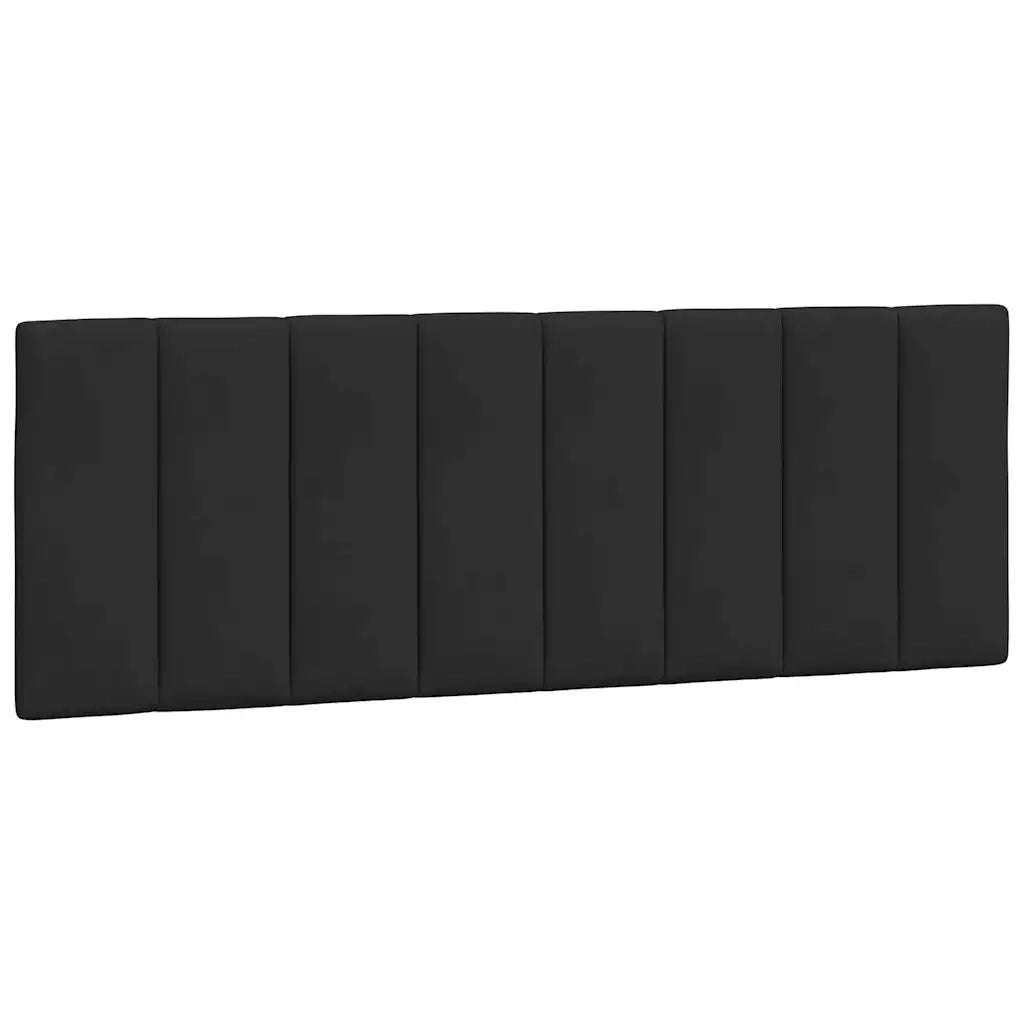 Coussin de tête de lit Hanko noir 120 cm velours