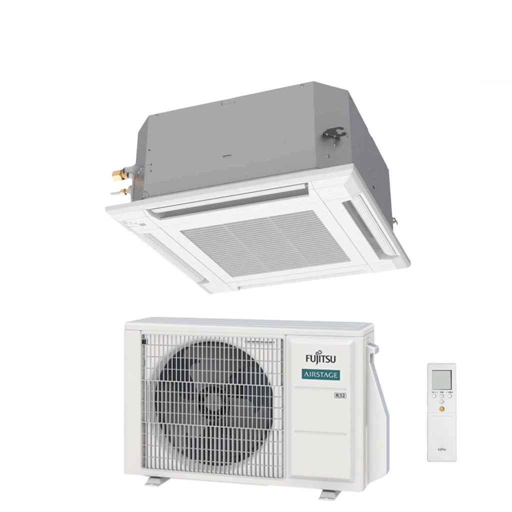 Condizionatore a Cassetta Fujitsu KV 14000 Btu AUXG14KVLA R-32 Wi-Fi Optional con Griglia e Telecomando