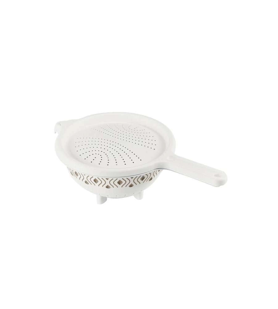 SCOLARISO CON COPERCHIO 'TOSCA' bianco/tortora  - STEFANPLAST