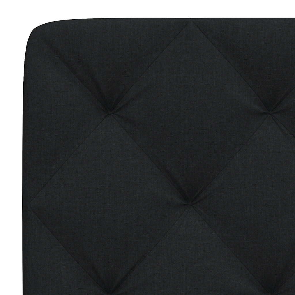 Cuscino Testiera-Cuscino per Testiera Nero 180 cm in Tessuto