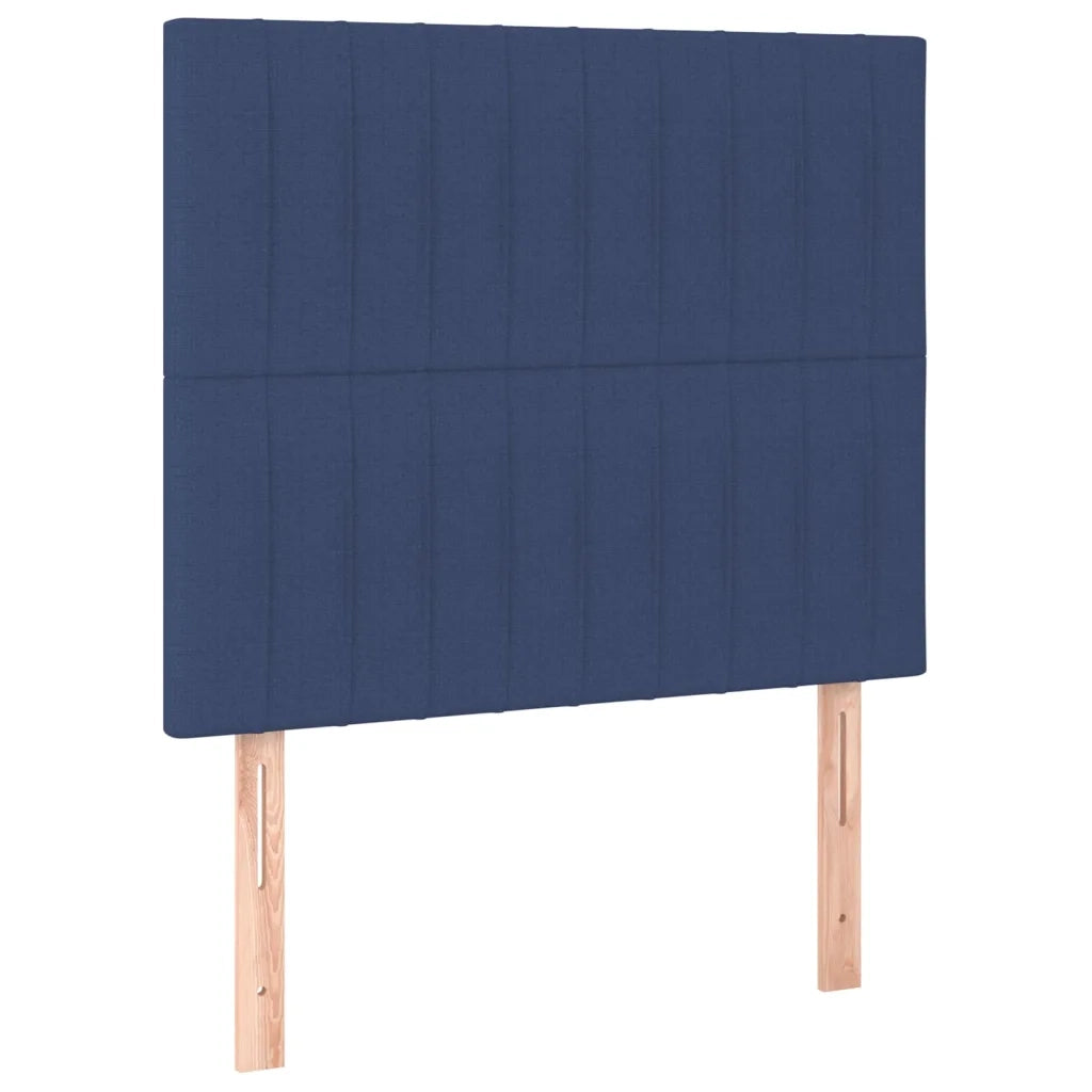 Testiera | Testata Blu 100x5x118/128 cm Tessuto