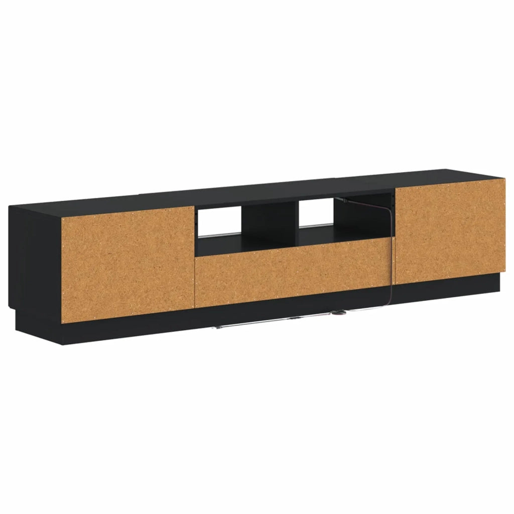 Mobile TV LED HOORN 3 pz Nero Legno ingegnerizzato 3416838