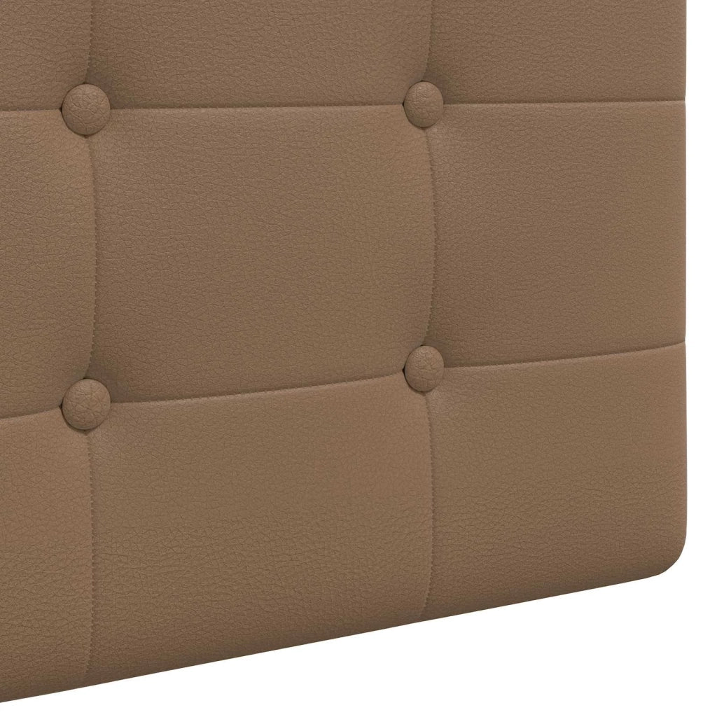 Testiera | Testata sospesa Con luce LED Cappuccino Similpelle