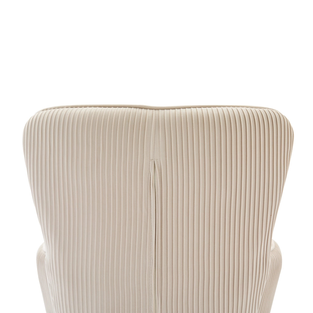 SEDIA in velluto Beige e Oro, Set da 6 pezzi