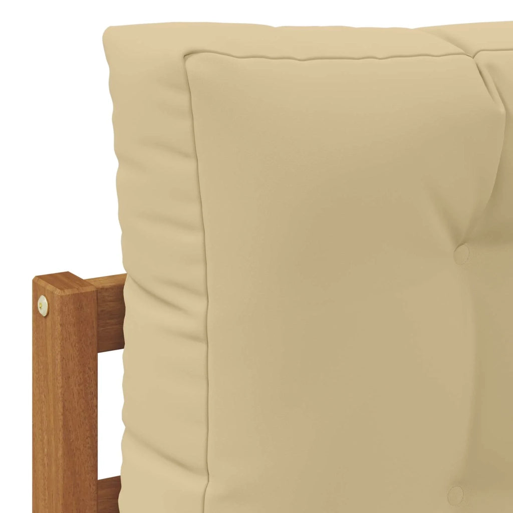 Set di divani da esterno con cuscino 5 Pezzo Naturale e Beige 3374098